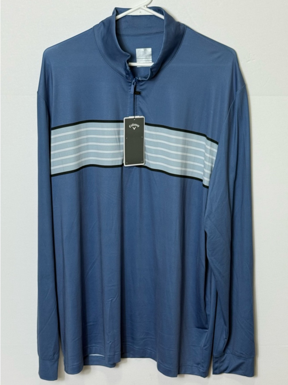 Callaway Navy and White Performance Golf Pullover